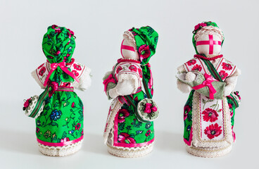 Ukrainian traditional hand made doll, nesting doll, 