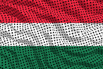 National flag of Hungary. Background  with flag  of Hungary
