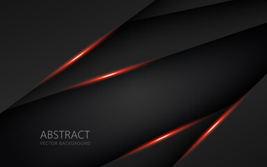 Obraz premium abstract light orange black space frame layout design tech triangle concept gray texture background. eps10 vector