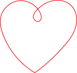 Heart frame decor element flat icon