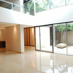 Modern luxurious spacious home interior - generative ai