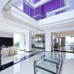 Modern luxurious spacious home interior - generative ai