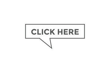 Obraz premium Click here button web banner templates. Vector Illustration 