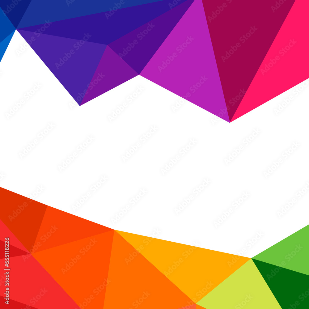 Aufkleber abstract triangle geometric wave stripes border on a white background. polygonal pattern for your de