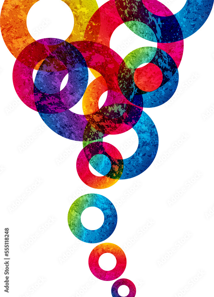 Poster abstract design circles background. vector