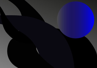 Abstract background in dark blue colors using geometric shapes and waves. Vector graphics for backgrounds, packages, wrapping paper