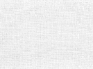 Natural White linen canvas texture background. White burlap fabric sackcloth texture background. Close up of white woven fabric structure. Hessian sack cloth texture canvas fabric background.