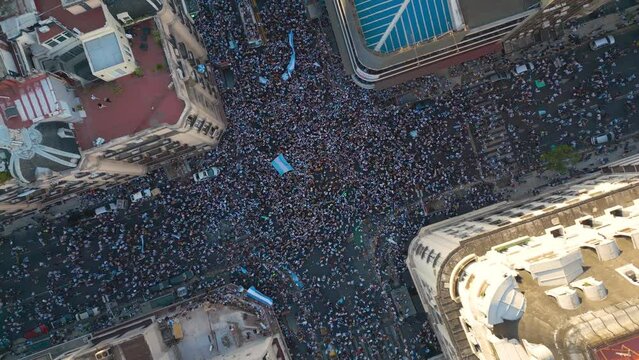 Argentina Winner Soccer World Champion Fans Celebration