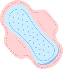 Menstrual pod flat icon Female hygiene personal tool