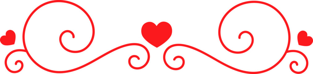 Frame with curls and heart design flat icon