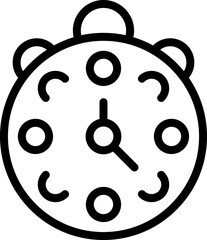 Gamer clock icon outline vector. Online game. Pc console