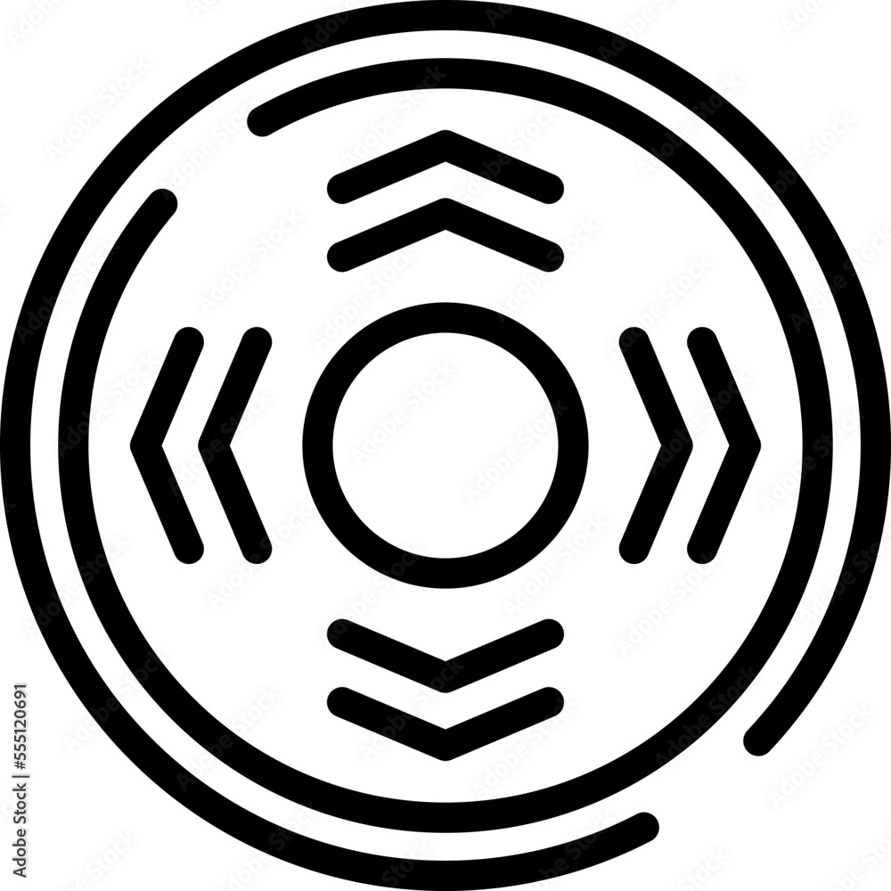 Poster controller gamer icon outline vector. digital device. app video