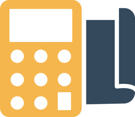 Invoice calculator Vector Icon
