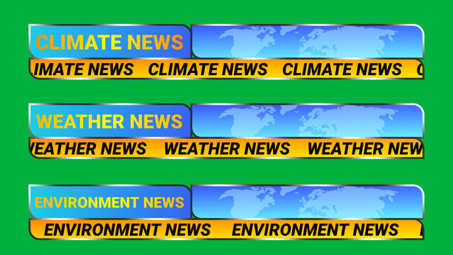 different News catagory lines with text space.