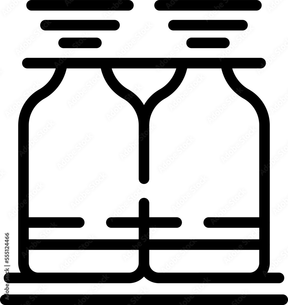 Poster tech field icon outline vector. farm digital. food data