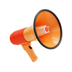 Loudspeaker or megaphone isolated on transparent background