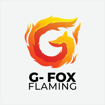 Letter G fox vector logo design template symbol