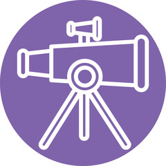 Telescope Vector Icon
