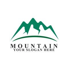 Mountain icon logo template design