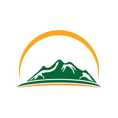 Fototapeta na wymiar Mountain icon logo template design