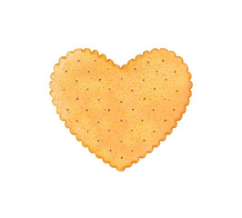 Heart realistic, crackers. Chips hearts shape isolated for love or Valentines day. Design biscuit for breakfast and tasty snack, holiday food. png