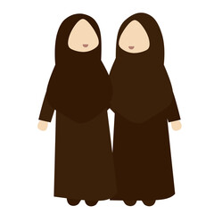 Muslim Twins Girls