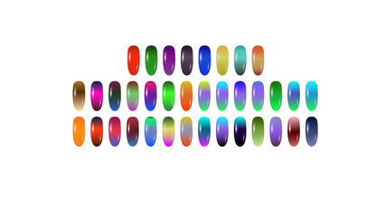 nails manicure designs, vector