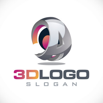 Letter A 3d Logo Image, Photo, Stock, Vector