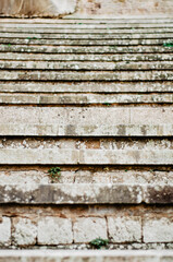 Stone stairs in greek amphitheatre texture