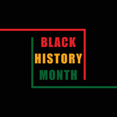 Black history month celebrate. vector illustration design graphic Black history month, American and African People.	