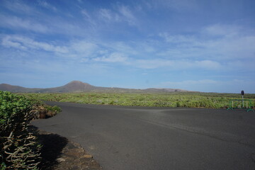 Fototapeta na wymiar Landscapes of Lanzarote, North part of the island