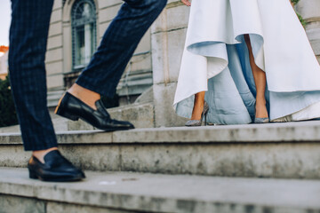 people walking on the street