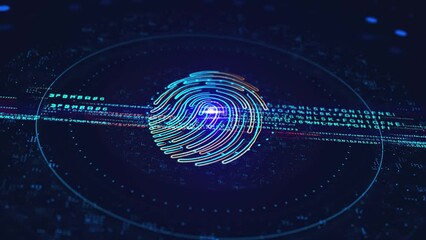 Fingerprint integrated in a printed circuit, releasing binary codes.