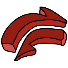 sort filled outline icon