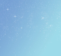 blue Christmas background with snowflakes