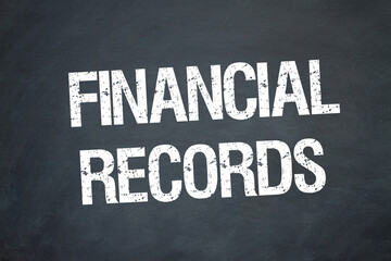 financial records	