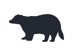 beaver animal black silhouette