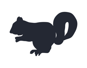 squirrel animal black silhouette