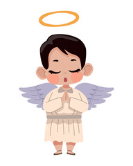 little angel praying