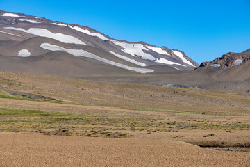 Landscape at Paso Vergara - crossing the border from Chile to Argentina while traveling South America