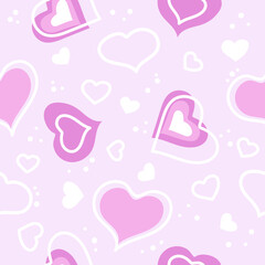 vector seamless pattern for valentine's day