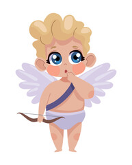 little cupid with bow