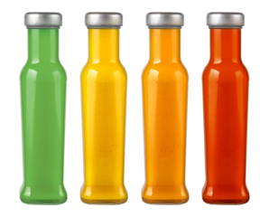 BBQ sauce in a glass jar bottles