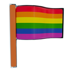 LGBT community symbol 3D illustration