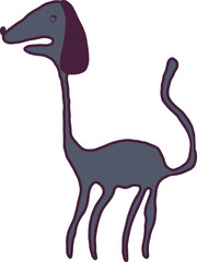 vector abstract cute dog isolate 