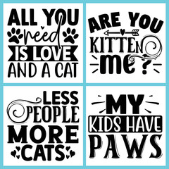 Cat SVG Bundle  T shirt design vector file