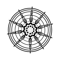 mandala vector illustration with cool and fancy design
