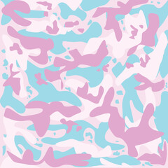 vanilla camouflage pattern vector. girly army uniform  