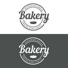 Fototapeta na wymiar Retro wheat bread logo design template. Badge for bakery, home made bakery, restaurant or cafe, patisserie, business.