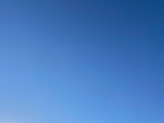 青空。東京の冬空。